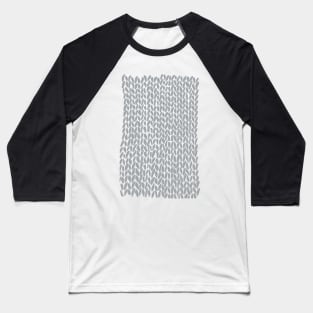 Hand Knit Grey Baseball T-Shirt